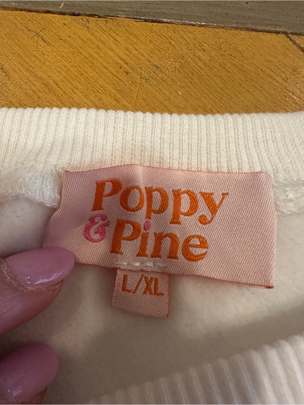 Poppy & Pine He Hunts I Gather Oversized Sweatshirt L/XL - Picture 3 of 10